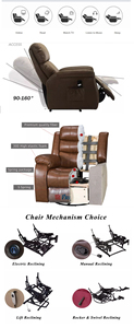 Massage <strong>Leather</strong> Relax Heat <strong>Recliner</strong> <strong>Armchair</strong> - Product Image 5