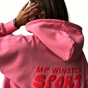 OEM Manufacturer Custom 3D Puff Printing Hoodie Oversized Heavy Cotton Embossed Logo Unisex Streetwear Pullover Hoodie - Product Image 3