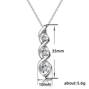 Collar con Colgante de Espiral Molecular para Mujer, Joyería Creativa de Moda - Product Image 5