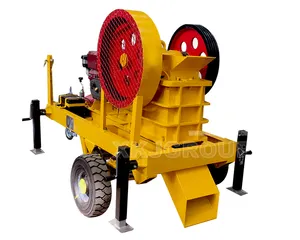 Explosive products mobile integrated jaw crusher with vibrating screen