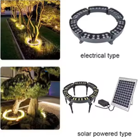 Lampe solaire LED d'extérieur en forme de palmier, étanche IP65, 12W, en alliage d'aluminium, blanc chaud, pour jardin et aménagement paysager