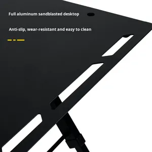 Yeni hafif alüminyum alaşım ayarlanabilir hız açık IGT açık kamp taktik katlanır masa dış mekan mobilyası 1-2 kişi - Product Image 1