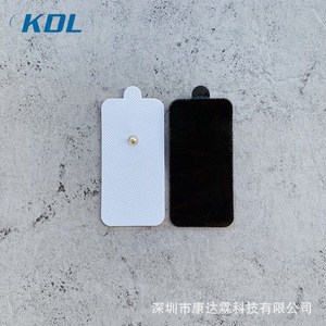 Almohadillas de electrodos de tela no tejida blancas, 18 piezas, para kit de fisioterapia y masaje. - Product Image 3