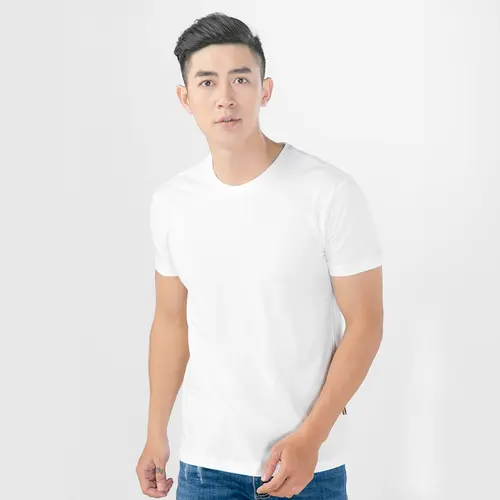 वियतनाम से सस्ती कीमत के साथ कपास सादे पुरुषों की टी शर्ट