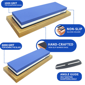 プロの両面砥石ナイフ削り180/600グリット粗削り石キッチン用ガーデンツール屋外用 - Product Image 2