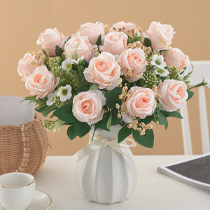 Tissu très similaire Artificielle Sept Bouquets de Vénus Roses <span class=keywords><strong>Fleur</strong></span> Fpr Maison Décoration De Mariage <span class=keywords><strong>Fleur</strong></span> - Product Image 3