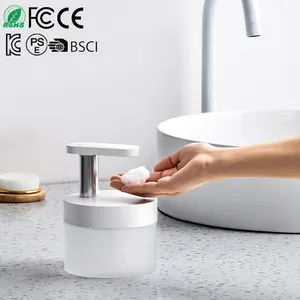 2020 mode-design kunststoff usb aufladbare tragbare 500ml smart automatische schaum hand bad seife dispenser für Küche