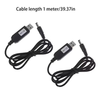 Kabel USB Power Line 5V ke 9V/12V Modul Konverter Step-Up Adaptor Kabel Router 5.5x2.1mm X2.5 Plug