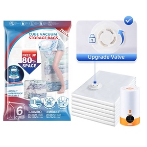 Transparent étanche Compression sacs de <span class=keywords><strong>rangement</strong></span> vêtements <span class=keywords><strong>aspirateur</strong></span> économiseur d'espace joint nettoyant Transparent étanche vêtements joint - Product Image 1