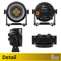 Projecteur LED professionnel Wash Strobe Par 200W IP65 étanche 3 couleurs Blanc Ambre Rouge 100 faisceaux 0-100% gradation Lumière de scène DMX