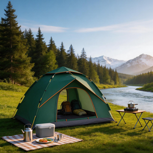 <span class=keywords><strong>Tente</strong></span> de camping automatique à ouverture rapide pour <span class=keywords><strong>1</strong></span>-<span class=keywords><strong>2</strong></span> personnes, double couche, imperméable, pour la randonnée en plein air, le trekking et les voyages légers - Product Image 4