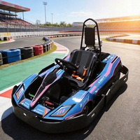 X-KART Go Kart a Gasolina para Adultos, 45 km/h, Chasis de Acero 30CrMo, Motor de 160 cc, Asiento Ajustable, Kart de Carreras Comercial para Parque de Atracciones