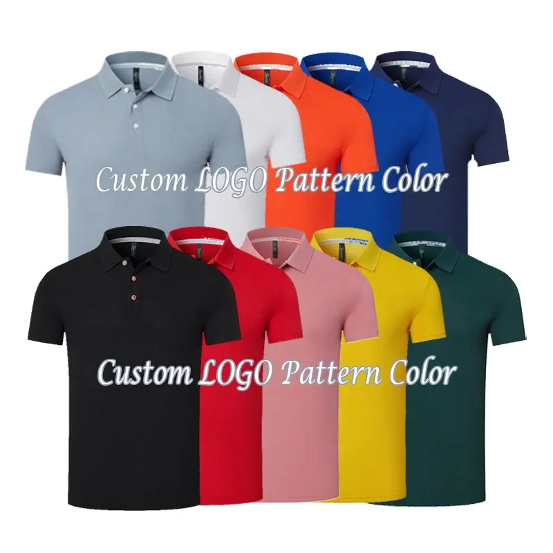 Hot Sale Breathable Custom Logo Pattern T Shirt Blank Short-Sleeved Mens Polo Shirts