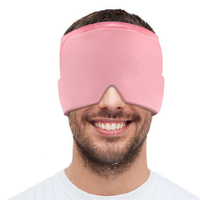 Casquette de luxe pour le soulagement des migraines Masque pour les yeux avec logo personnalisé Chapeau de thérapie cool pour envelopper la tête de glace Soulagement des maux de tête