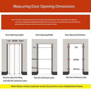 Porta Interna <span class=keywords><strong>Classica</strong></span> Fengya No.2 2502 <span class=keywords><strong>a</strong></span> Battente Manuale, con Isolamento Acustico, Design Moderno e Molteplici Stili Disponibili - Product Image 6