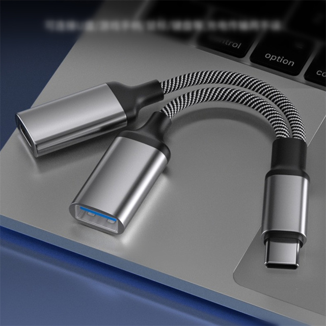USB C to USB-A OTG Cable Adapter 2-in-1 Type C Splitter with PD 60W Charging and USB 3.0 Female Port in Stock
