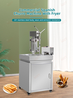Machine à churros 5L pour boulangerie et snack-bar, machine à churros chichis à pression, machine à churros espagnole avec friteuse électrique 30L