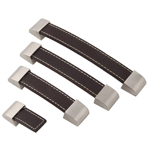 Venta al por mayor Manija Minimalista Muebles Cajón Armario Ropa Gabinetes Maleta <span class=keywords><strong>Cuero</strong></span> Latón Tiradores - Product Image 2