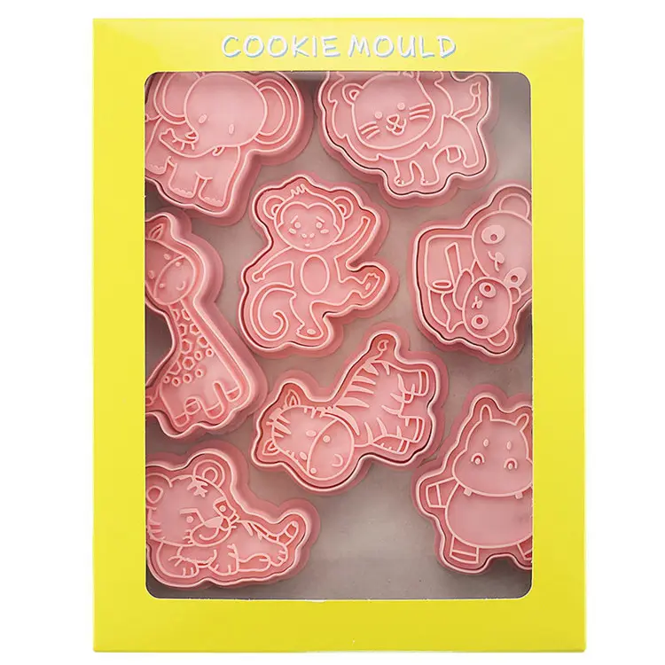 Vendita calda OEM Food Grade 3D Cookie Cutter stampo a forma di animale stampo per biscotti in plastica per stampo per torta musulmana islamica