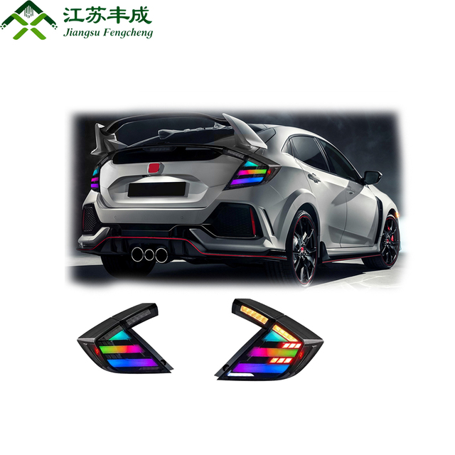 New Colorful LED Daytime Running Lights & Taillights (Including Reverse Lights and Brake Lights) for Honda Civic (2016-2020)