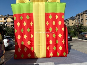 Riesiges Aufblasbares Geschenkbox-Zelt Aufblasbares Geschenkbox-Modell mit Großer Schleife, Aufblasbare Weihnachtsdekoration für Draußen - Product Image 5