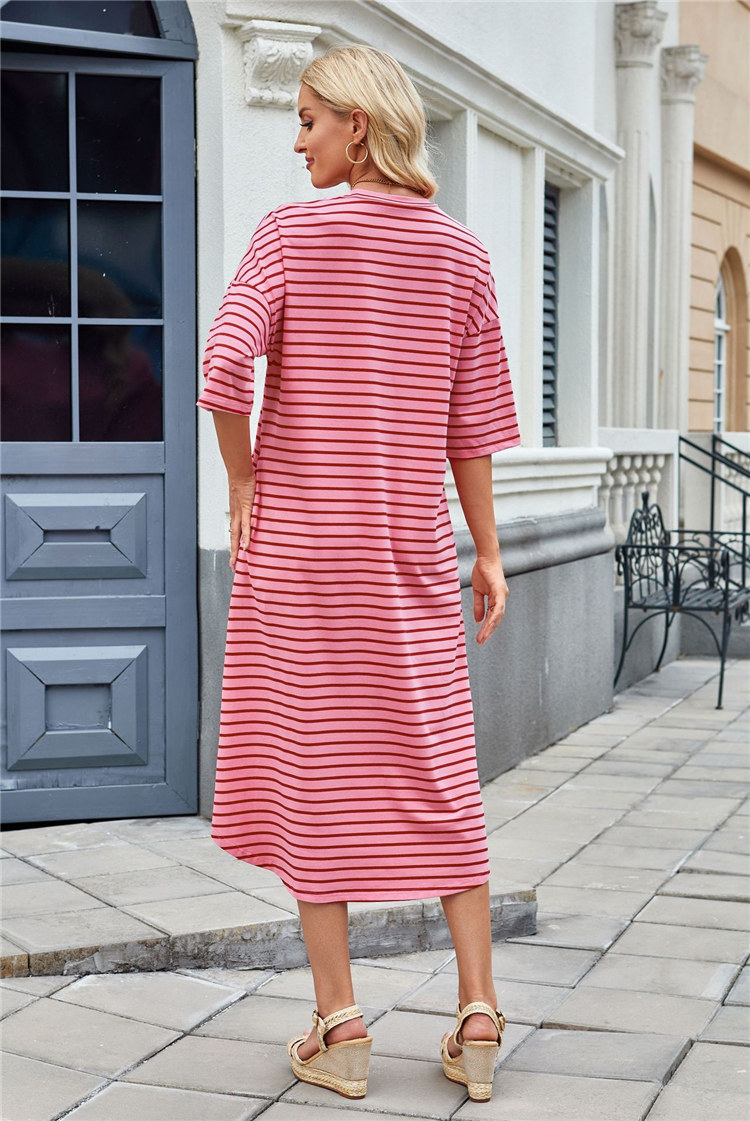 Hot Sale Western Midi Dress Oversized Long Tee Shirts Casual Loungwear Summer Loose Striped Long Rayon T Shirt Dresses Women| Alibaba.com Hot Sale Western Midi Dress Oversized Long Tee Shirts Casual Loungwear Summer Loose Striped Long Rayon T Shirt Dresses Women| Alibaba.com