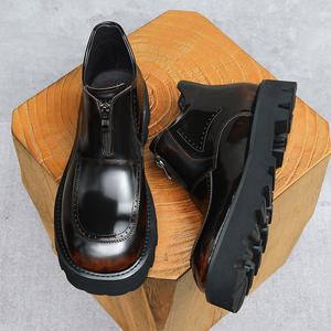 Bottes de travail vintage Amish de luxe haut de gamme pour hommes, imperméables, à lacets, avec semelle Goodyear et empeignes robustes en cuir véritable - Product Image 2