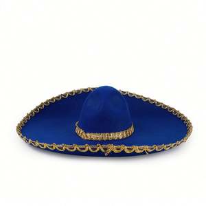 Sombreros Fedora Vaqueros al Estilo Occidental al por Mayor, de Ala Ancha, de Fieltro, para Viajes, para las 4 Estaciones, Unisex, para Adultos - Product Image 2