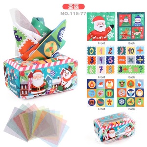 Juguete sensorial de Desarrollo Infantil arrugado de alto contraste de peluche suave caja de pañuelos para <span class=keywords><strong>bebés</strong></span> <span class=keywords><strong>juguetes</strong></span> Montessori para <span class=keywords><strong>bebés</strong></span> de <span class=keywords><strong>6</strong></span> a 12 <span class=keywords><strong>meses</strong></span> - Product Image 2