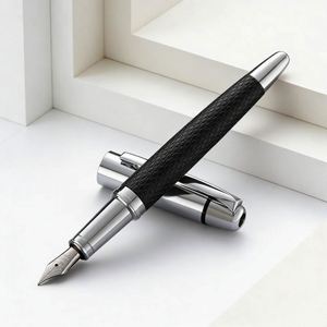 PU Luxury Metal Fountain <b>Pen</b> Men's Calligraphy <b>Pen</b> with a Writing Diameter of 0.5mm High Quality Signature <b>Pen</b> with Custom logo - Product Image 2