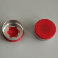 Tutup Segel Botol Farmasi Aluminium Perak 34mm & 32mm dengan Penutup Lipat/Lepas