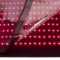 Matelas de luminothérapie Sunsred 180x80cm à lumière rouge intégrale pour le corps entier, soulagement de la douleur pour le visage et le nez, sac de couchage à usage domestique