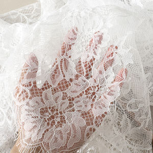 Cape de mariée blanche pour dames dames châle en dentelle écharpes musulman Hijab voile d'église mantilles catholiques en polyester - Product Image 6