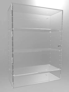 Vetrina Espositiva Portatile a 3 Livelli con Serratura in Acrilico/<span class=keywords><strong>Plexiglass</strong></span>/PMMA, Superficie Lucida e Riciclabile - Product Image 2