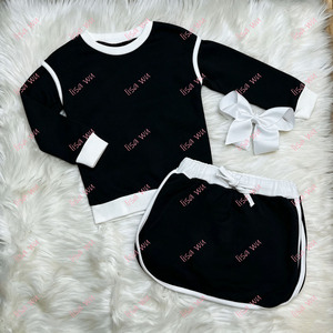 Set Coordinato Boutique per Bambine, Felpa a Maniche Lunghe e Gonna Pantalone Bicolore, <span class=keywords><strong>Abbigliamento</strong></span> <span class=keywords><strong>Invernale</strong></span> per Bambini - Product Image 2