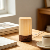 Lampe de table LED en bois style Wabi Sabi, à intensité variable par toucher, veilleuse décorative pour hôtel et maison, vente en gros
