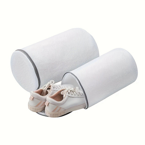 Borsa resistente Anti-sbiadimento per scarpe da bucato Colorfast Mesh sacchetti di lavaggio per <span class=keywords><strong>lavatrice</strong></span> impedisce la perdita di colore e scarpe di asciugatura - Product Image 6