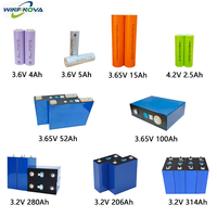 Batterie standard de taille 18650, haute densité énergétique, cellule LiNiMnCoO2 4,2 V, 2500 mAh, Winfinova, certifiée CE, 300 cycles, décharge 8C