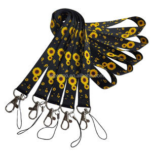 Custom Nylon Lanyard Keychain with Free Sample Polyester Strap Printed for Sublimation Featuring Custom Logo