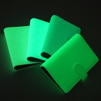 Reliure A6 personnalisée à 6 anneaux avec couverture en tissu fluorescent, reliure de voyage économique avec enveloppes pour argent disponibles pour les designers