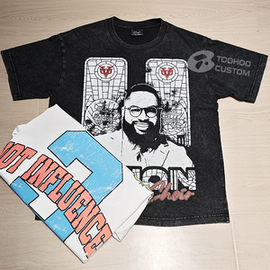 T-shirt Homme Oversize de Haute Qualité, Imprimé DTG, Motif Vintage, Effet Délavé à l'Acide, Personnalisable avec Logo - Product Image 3