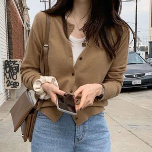Suéter Cárdigan Ajustado para Mujer, Manga Larga, Cierre de Botones, Color Ciruela, Estilo Casual - Product Image 2