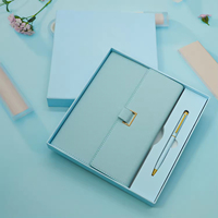 Carnet personnalisé en cuir PU pour filles, journal mignon rose et bleu A5, agenda 2025, carnet rechargeable, ensemble cadeau avec stylo