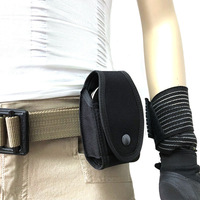 Pochette tactique pour menottes à fermeture éclair à dégagement rapide, étanche en polyester, support portable pour menottes pour ceinture de service, chasse et entraînement