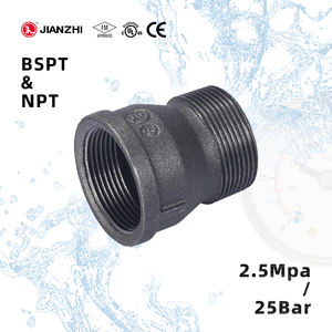 وصلة أنابيب معدنية على شكل حرف Y من جيانزهي لتركيب المخارج السوداء المزدوجة مقاس 1/2 بوصة، وصلة غاز ملولبة بزاوية للحماية من الحرائق - Product Image 2