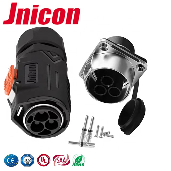 Jnicon MJ32 Waterproof Cable Connector - IP67 Industrial Power