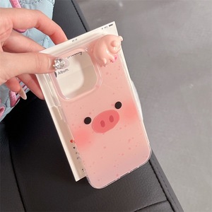 เคสโทรศัพท์ลายหมูสีชมพู 3 มิติ น่ารัก แบบสองชั้น สำหรับ iPhone 17 Pro Max 16 15 14 สำหรับสาวๆ - Product Image 4