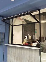 Ventanas Abatibles Verticales de Aluminio Modernas de Gran Capacidad Suifu, Vidrio Low-E con Aislamiento Térmico, 5 Años de Garantía, para Cocina de Villa