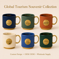 Souvenir de voyage d'Australie, tasse en céramique cuivrée, Australie, Sydney Opera House, kangourou, pour tasses en céramique, fabrication sur mesure OEM ODM, vente en gros