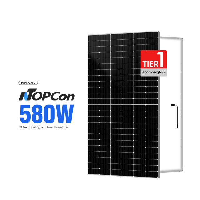 DAH N-TYPE TOPCon 560w 570w 580w Mono Half Cell Solar Photovoltaic Panel